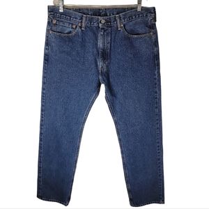Levi's straight leg 505 men's blue jeans size 38